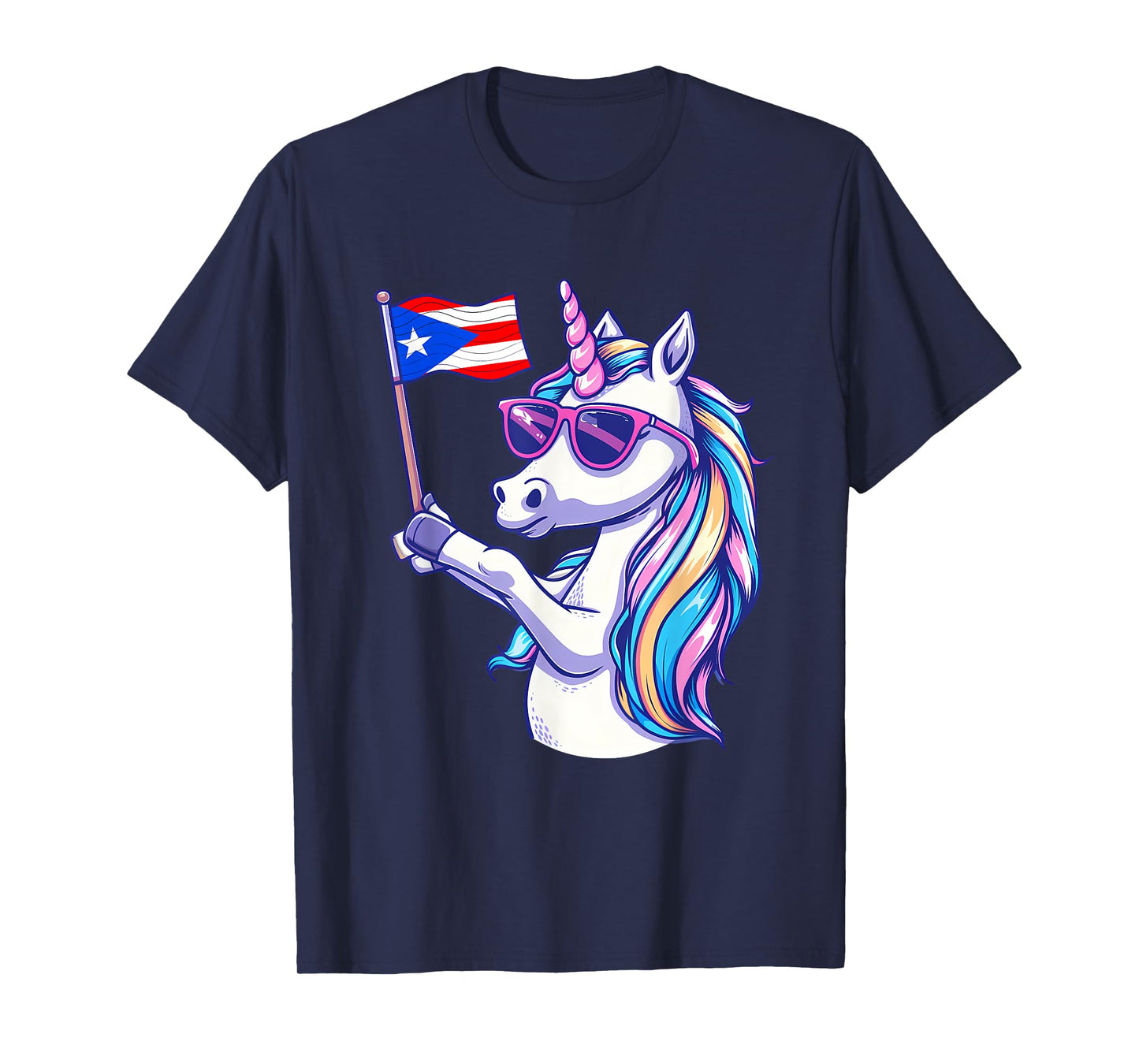 Puerto Rico Unicorn Puerto Rican Roots Puerto Rican Pride T-Shirt