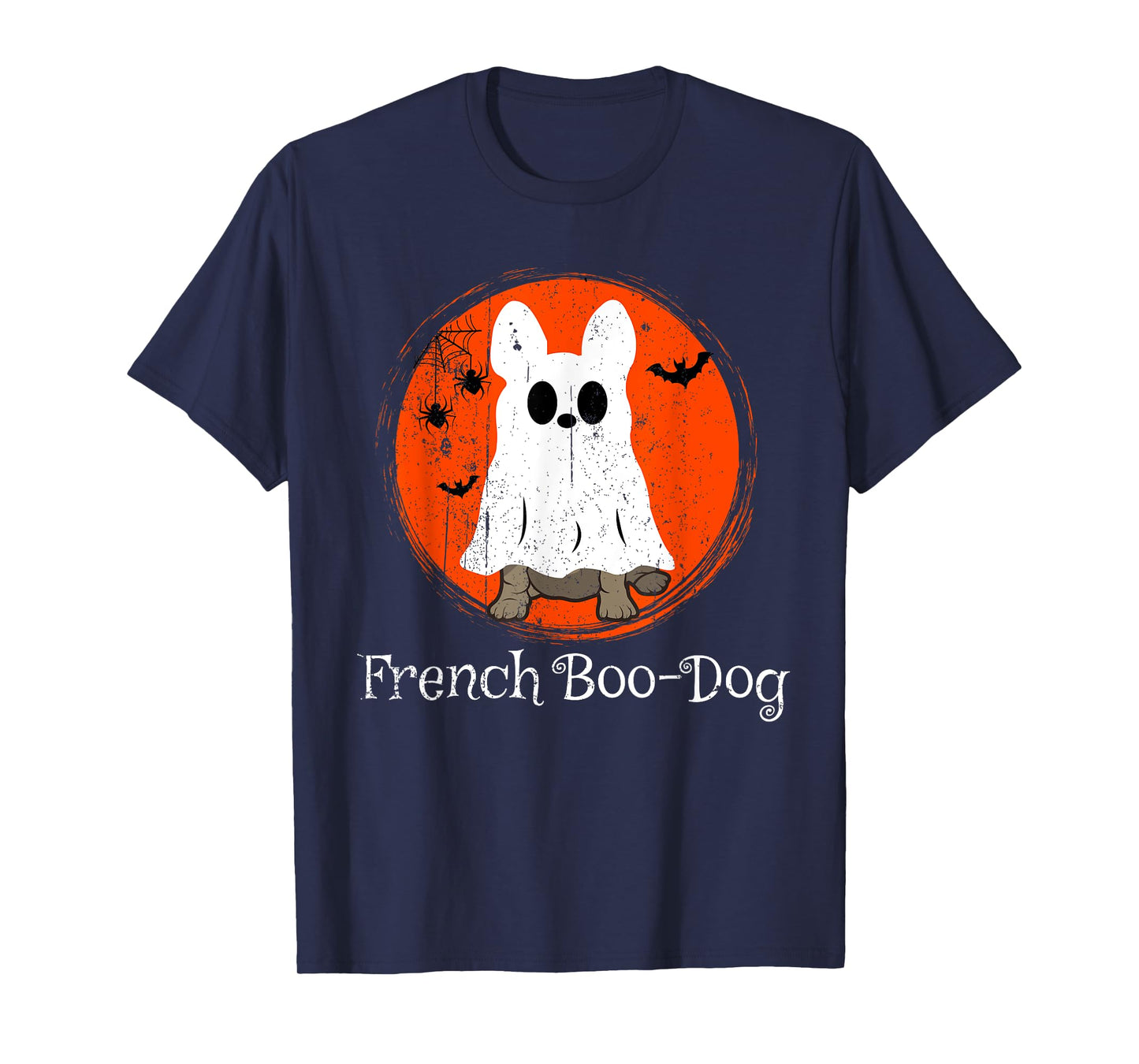 Halloween Frenchie French Bulldog Boo-Dog Dog Lover Owner T-Shirt for Men Women Kids