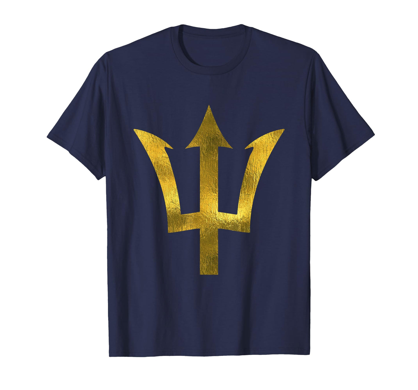 Bajan t shirt Barbados tees est 1966 gold trident T-Shirt
