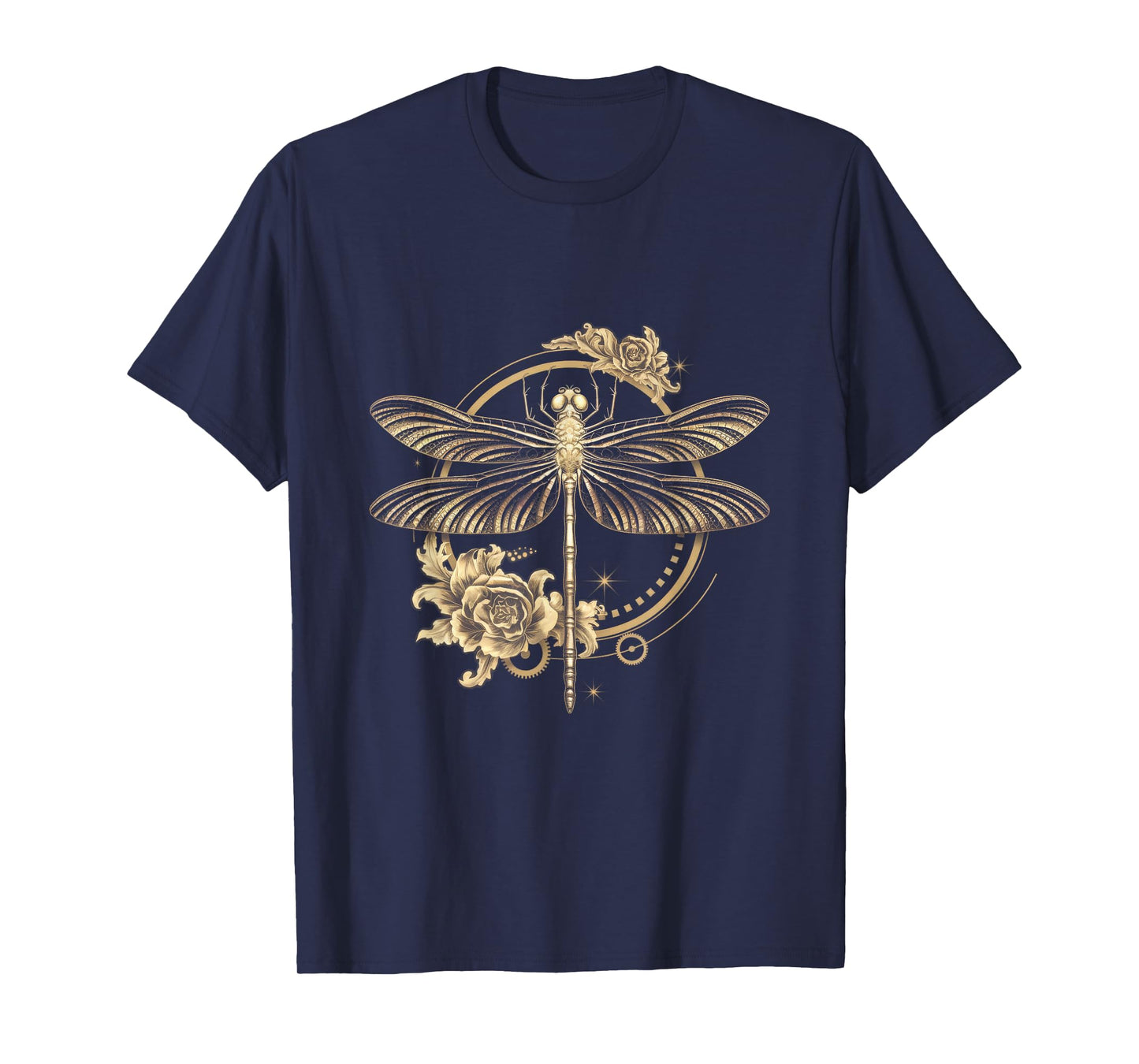 Art Nouveau Dragonfly Elegant Steampunk T-Shirt