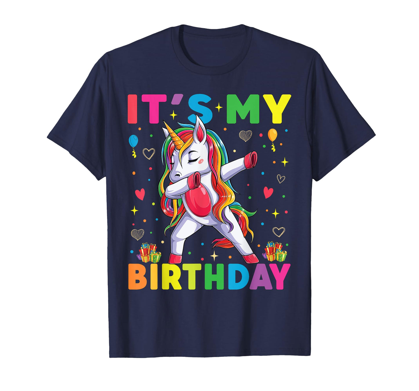 It's My Birthday for Girls Unicorn Dabbing T-Shirt