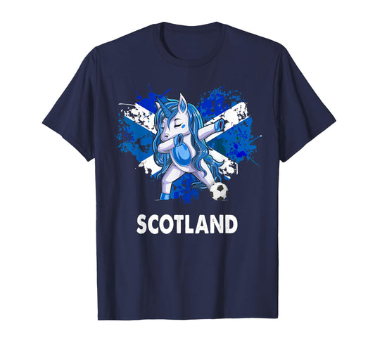 Unicorn Scottish Flag For Kids & Scottish Expats In Scotland T-Shirt