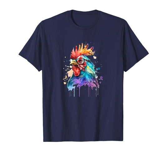 Cute Farm Chicken Lovers Motif Funny Country Design Chicken T-Shirt