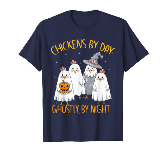 Funny Chicken Halloween Costume Spooky Season Chickens Witch T-Shirt