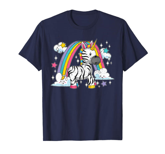 Africa Animal Zebracorn Rainbow Fairytale Zebra Unicorn T-Shirt