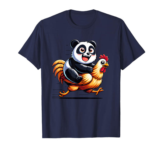Funny Panda Chicken Rooster Animal Lovers Men Women Kids T-Shirt