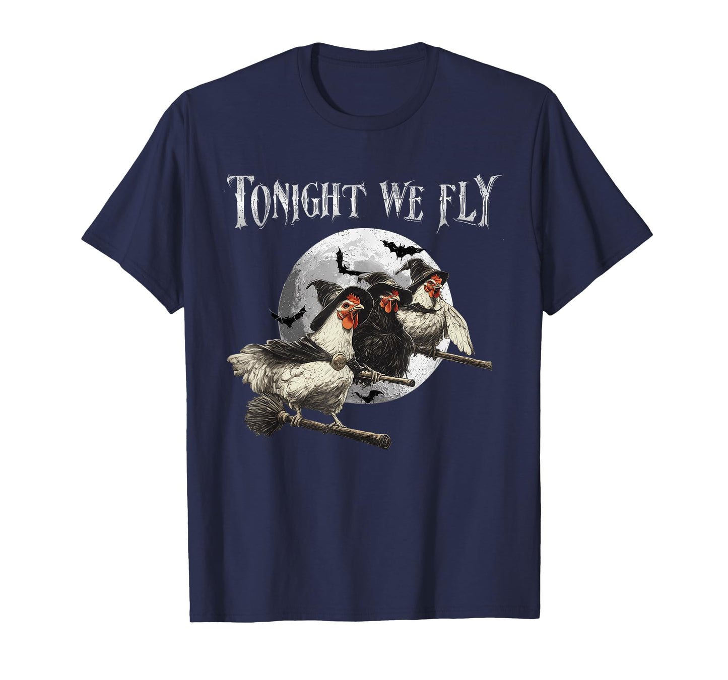Tonight We Fly Funny Chicken Halloween Costume Spooky Season T-Shirt
