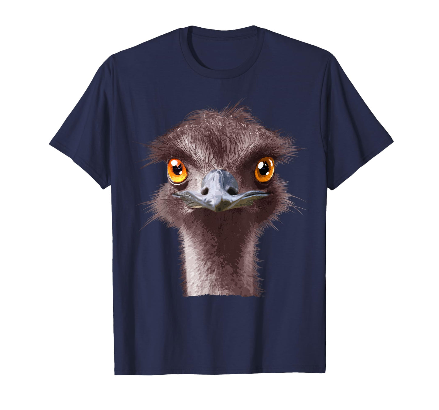 Funny Emu Head Art Men Women Boys Girls Kids Emu Bird Lover T-Shirt