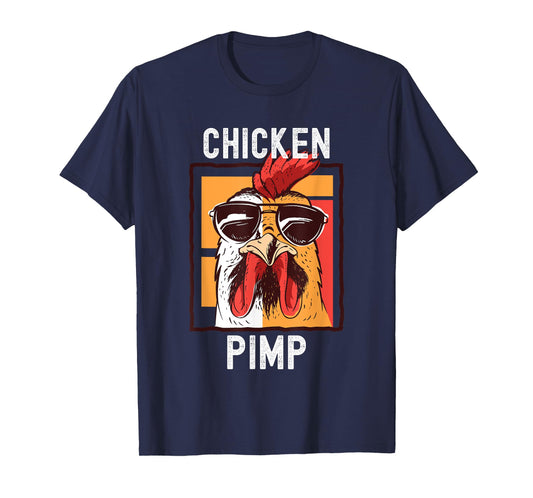Chicken Pimp, Retro Vintage Farm Chicken Lover Gift T-Shirt