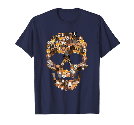 Dog Skull - Creepy Puppy Skeleton Costume - Dog Owner Men Women Kids T-Shirt