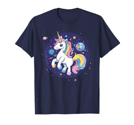 Unicorn In Space Cosmic Rainbow Adventure T-Shirt