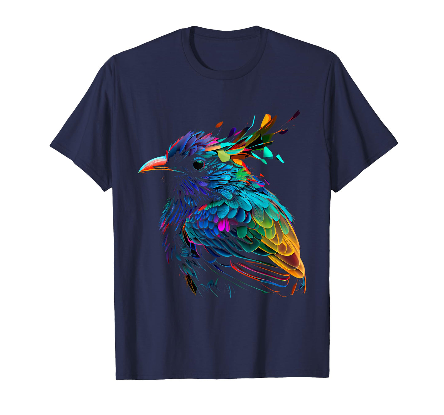 Colorful Abstract Bird Art Colorful Feathers T-Shirt