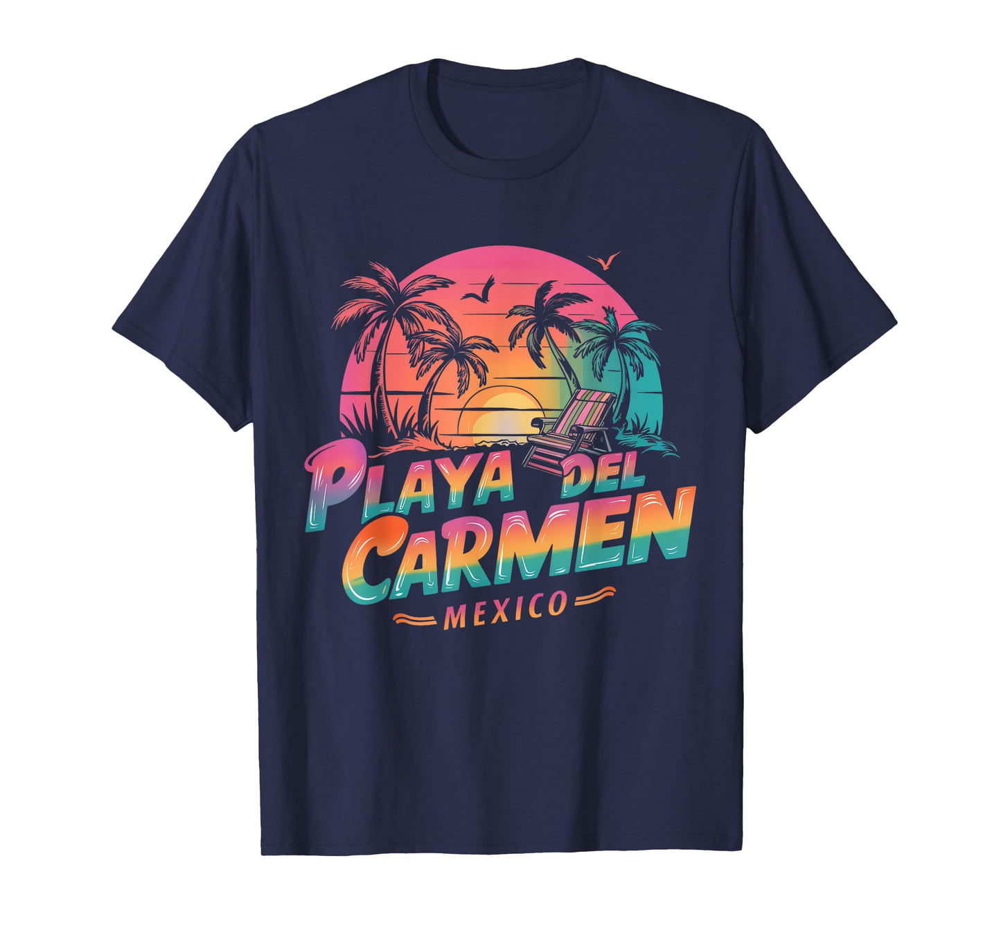 Playa Del Carmen Mexico Sunset beach Souvenir Vacation T-Shirt
