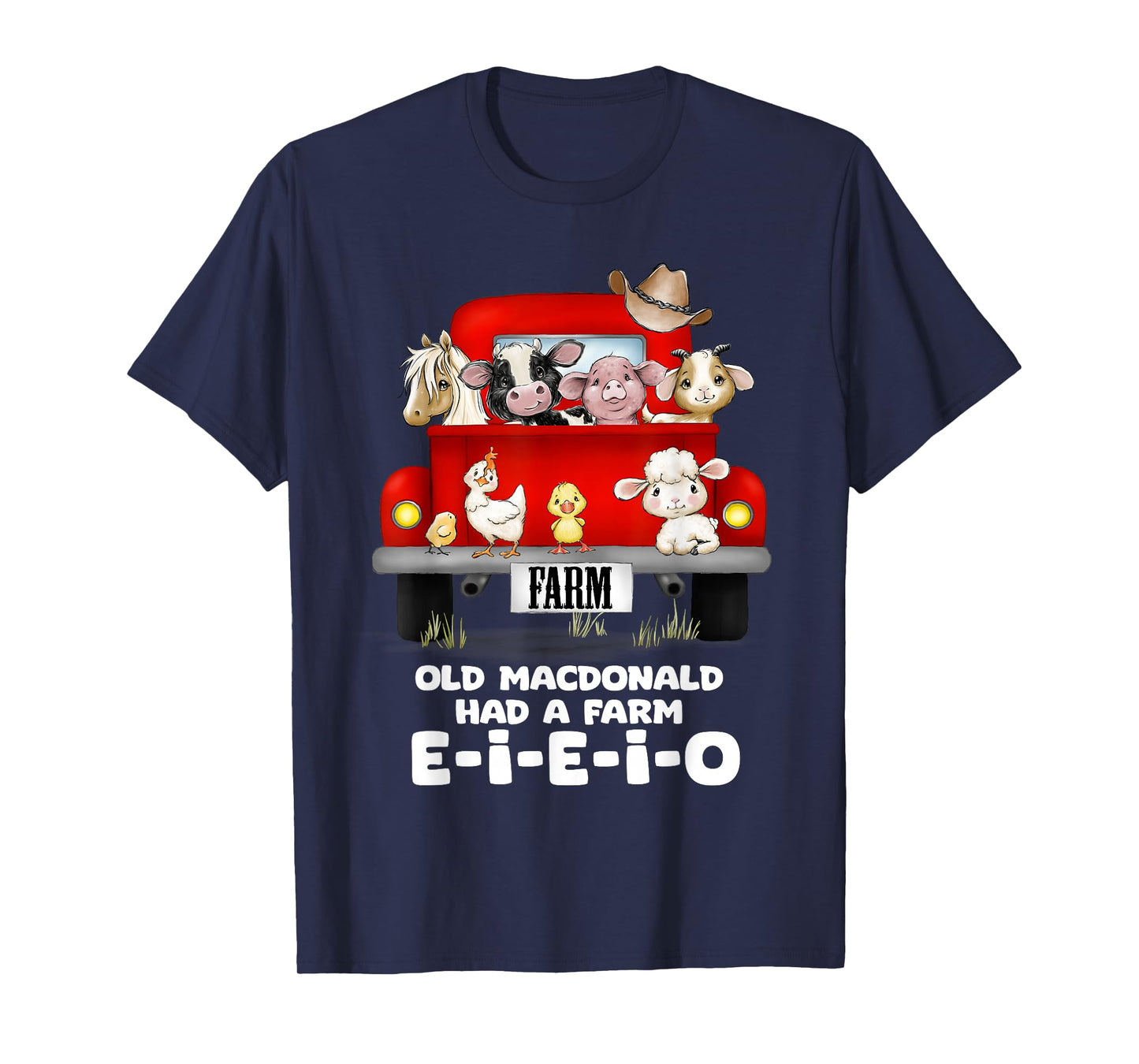 Toddler Kids Old MacDonald Had a Farm E-I-E-I-O Nursery Song T-Shirt