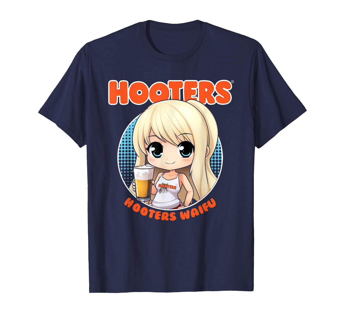 Hooters Waifu Anime Inspired Kawaii Girl T-Shirt