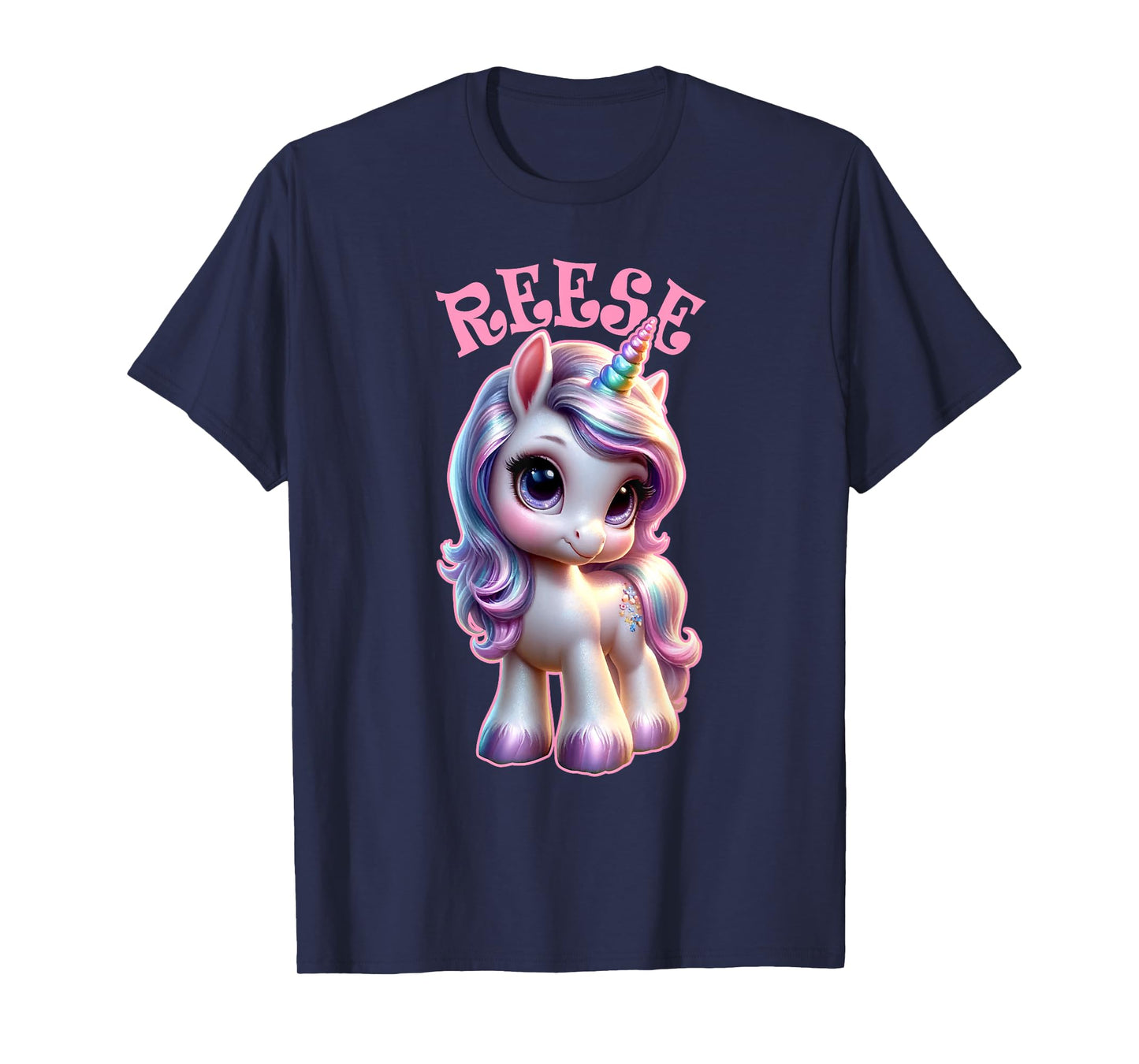Reese Cute Unicorn Design for Girls Name Reese T-Shirt