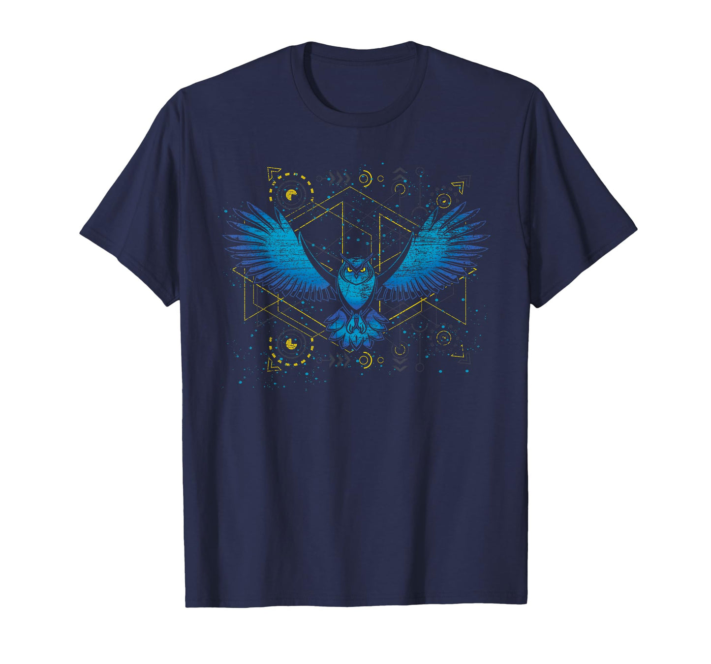 Flying Bird Wise Animal Wildlife Forest Nature Owl T-Shirt