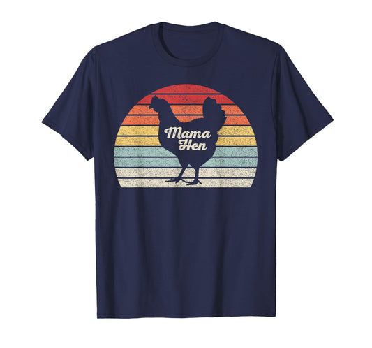 Vintage Retro Mother's Day Mama Hen Chicken Mom Farm T-Shirt