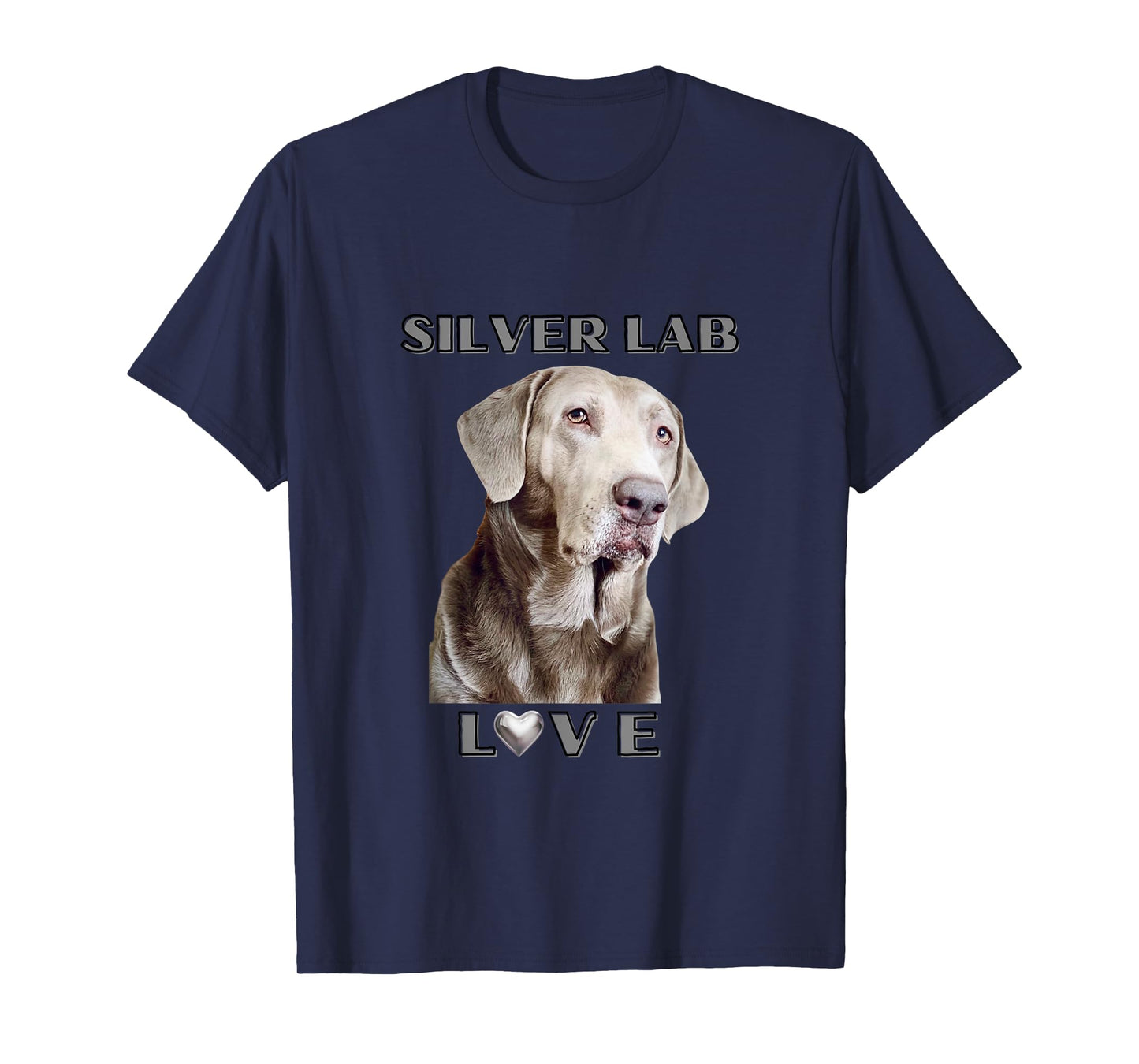 Silver Labrador Retriever Dog Men Women Girls Kids T-Shirt