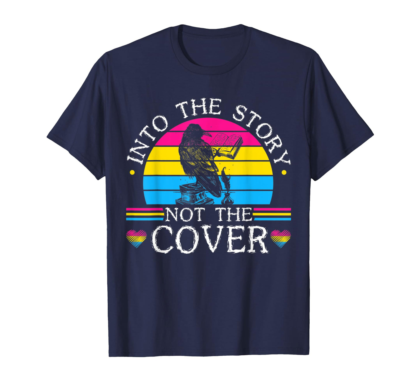 Into The Story Not Cover Funny Birds Book For Reading Lover T-Shirt
