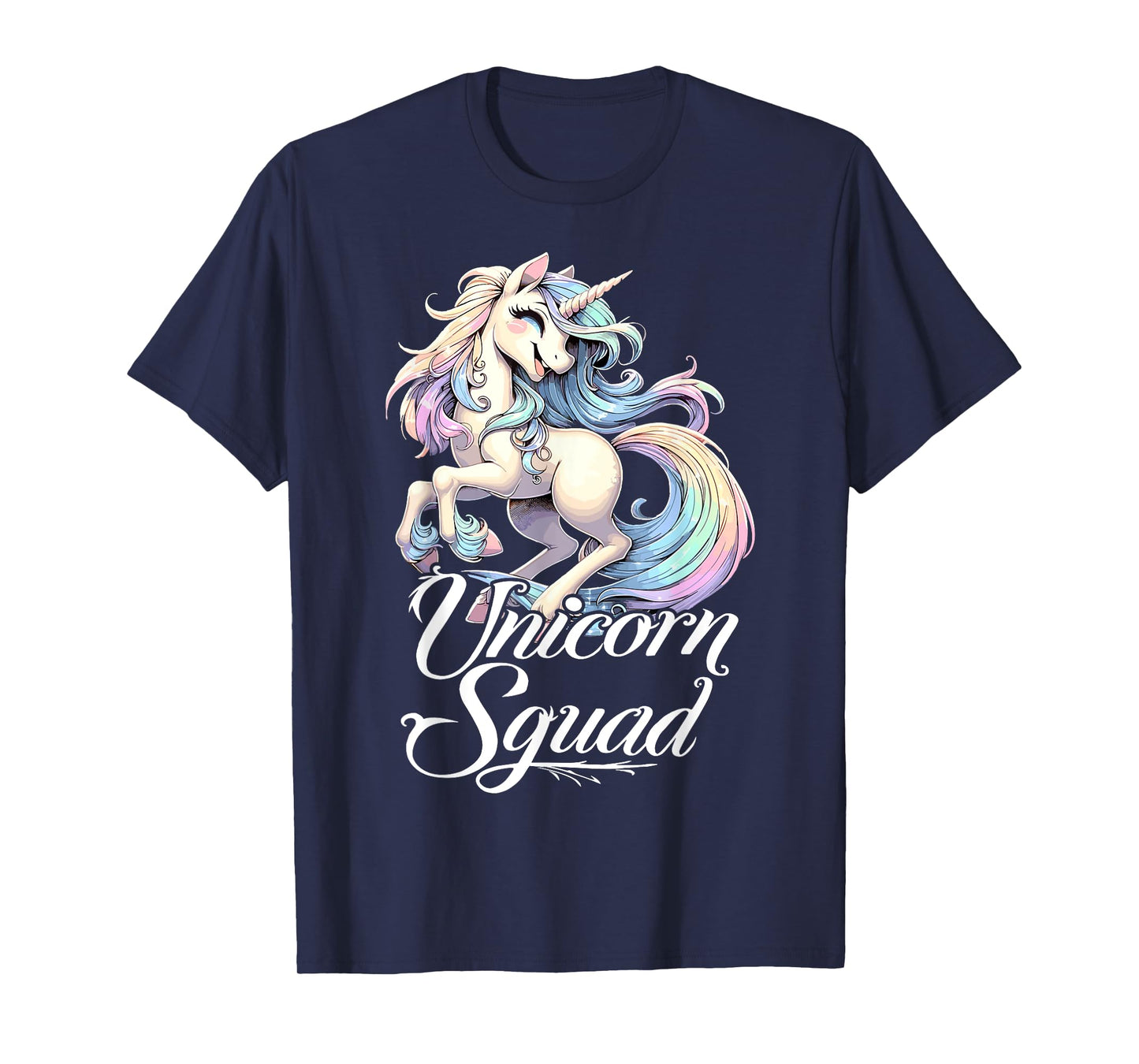 Unicorn Squad Birthday Party Cute Unicorn Girl T-Shirt