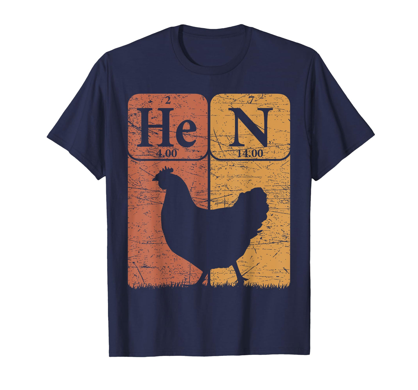 Hen Chicken Periodic Table Elements Chicken Farmer T-Shirt