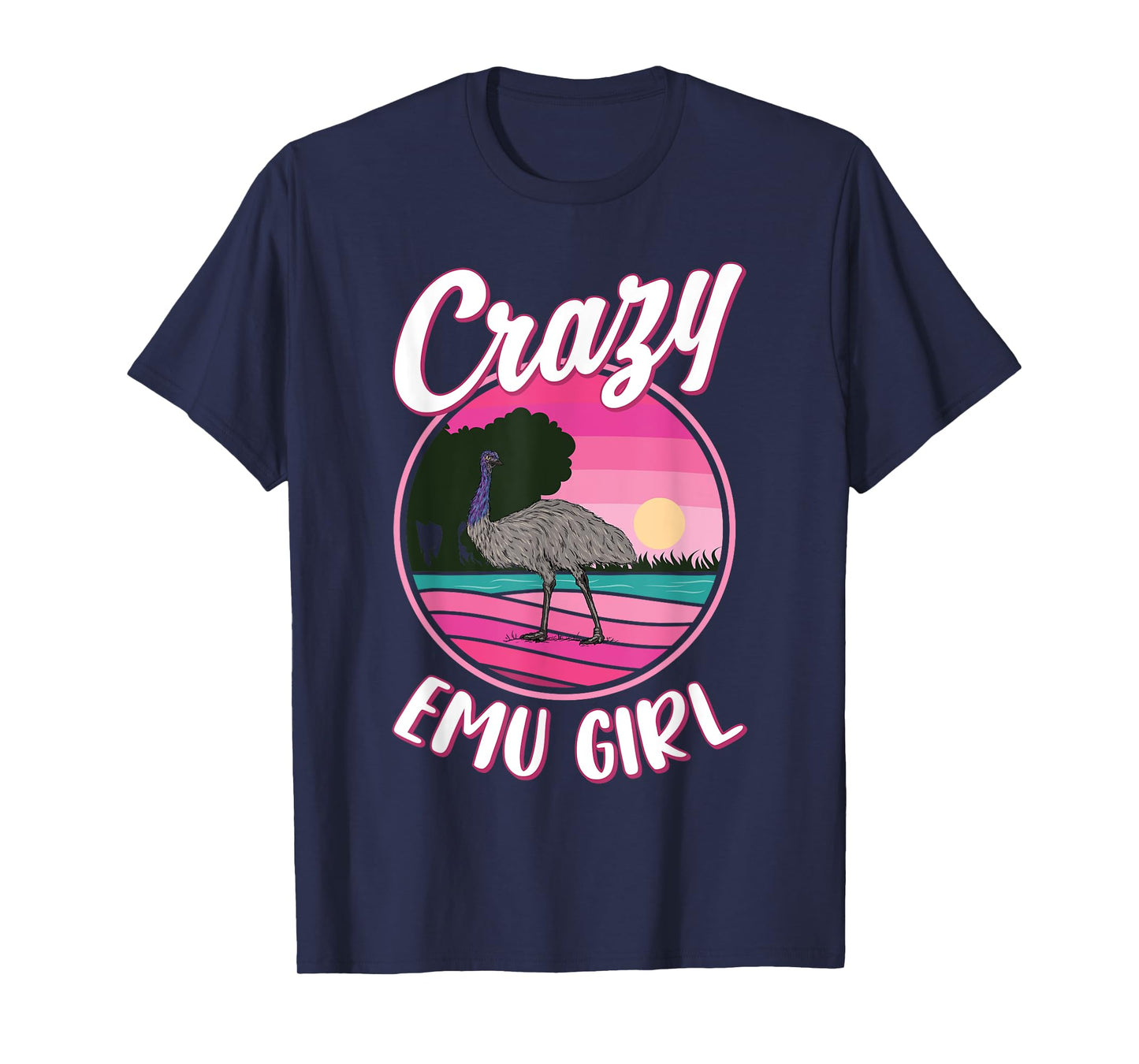 Crazy Emu Girl T-Shirt