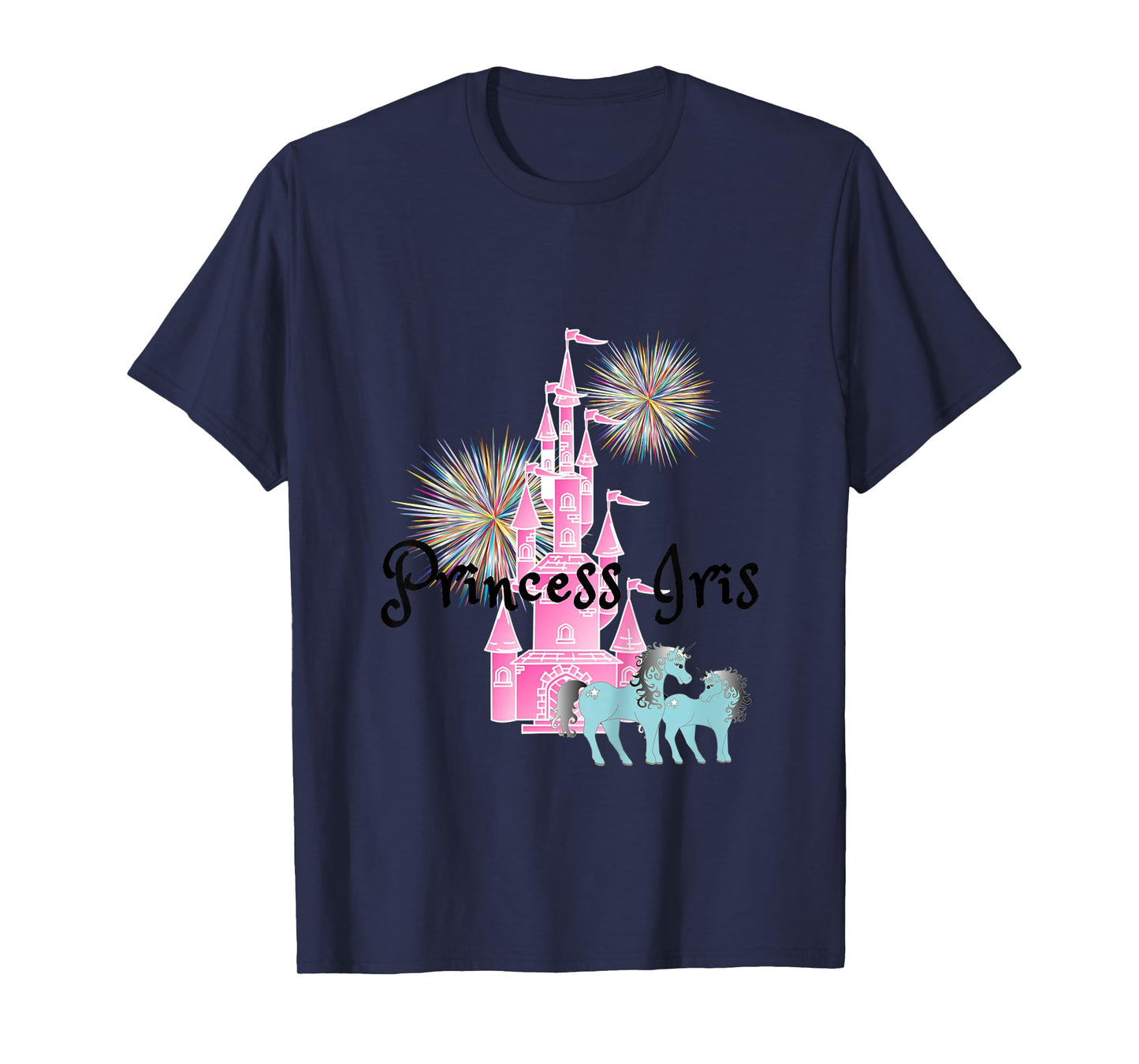 Kids Princess Iris Name Girls Personalized Custom T-Shirt