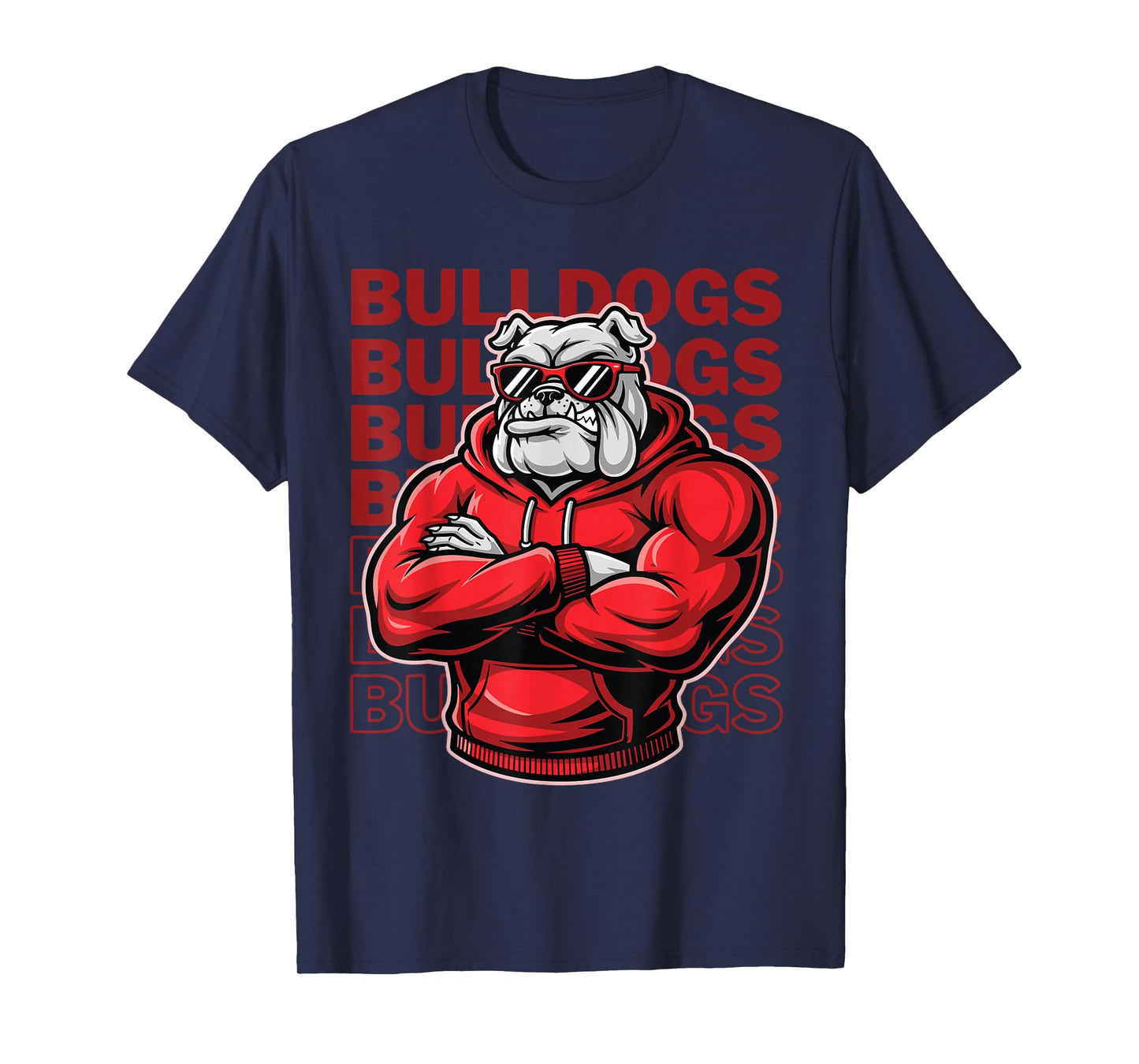 Bulldogs Tshirt Retro Bulldogs Gift for Men Women Boys Girls T-Shirt