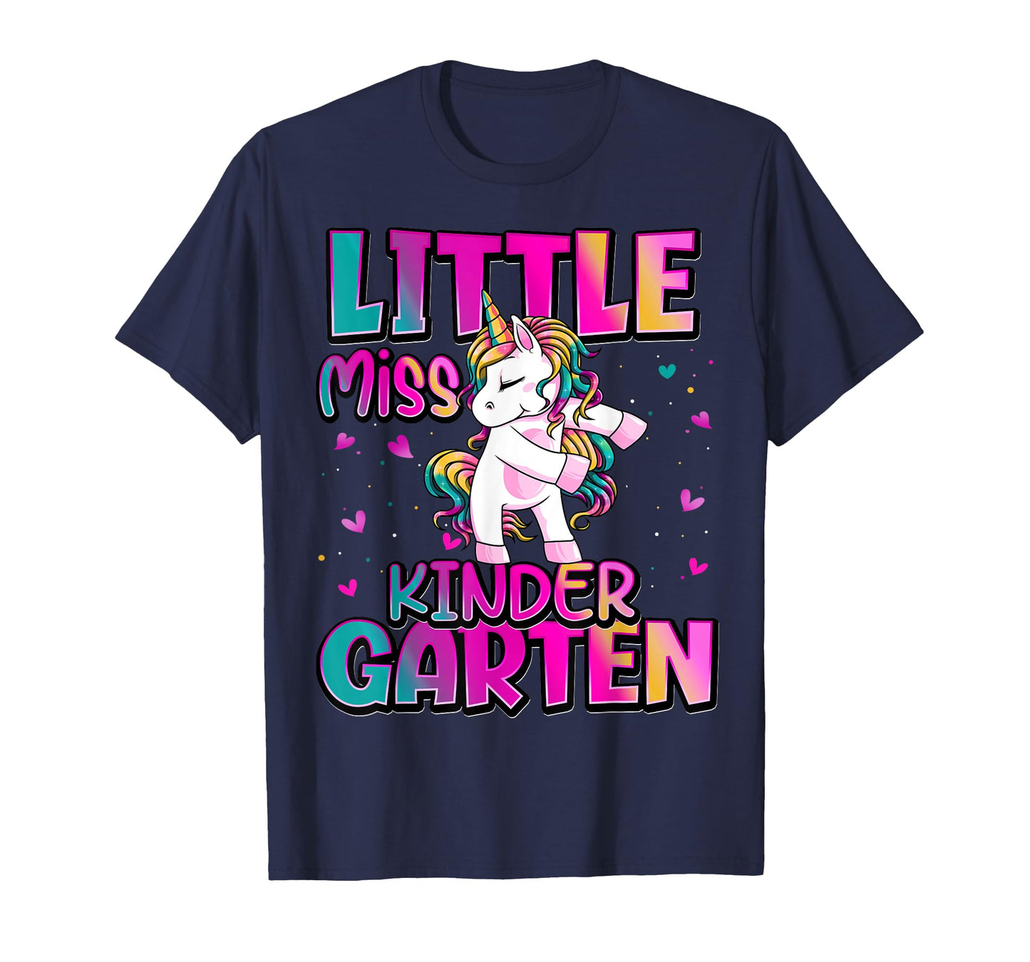 Little Miss Kindergarten Back To School Girls Kindergarten T-Shirt