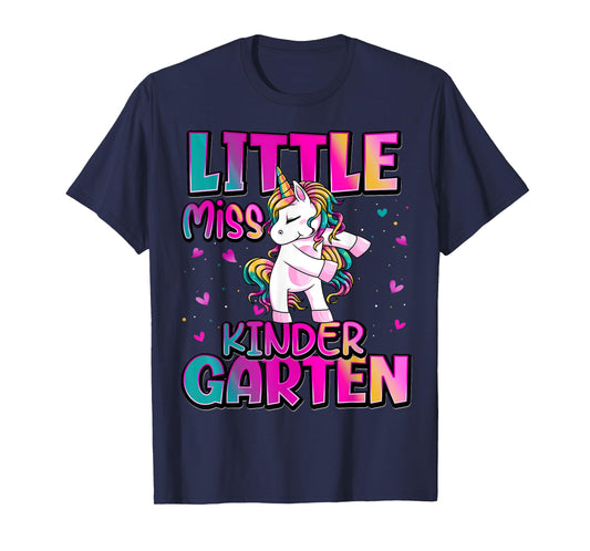 Little Miss Kindergarten Back To School Girls Kindergarten T-Shirt