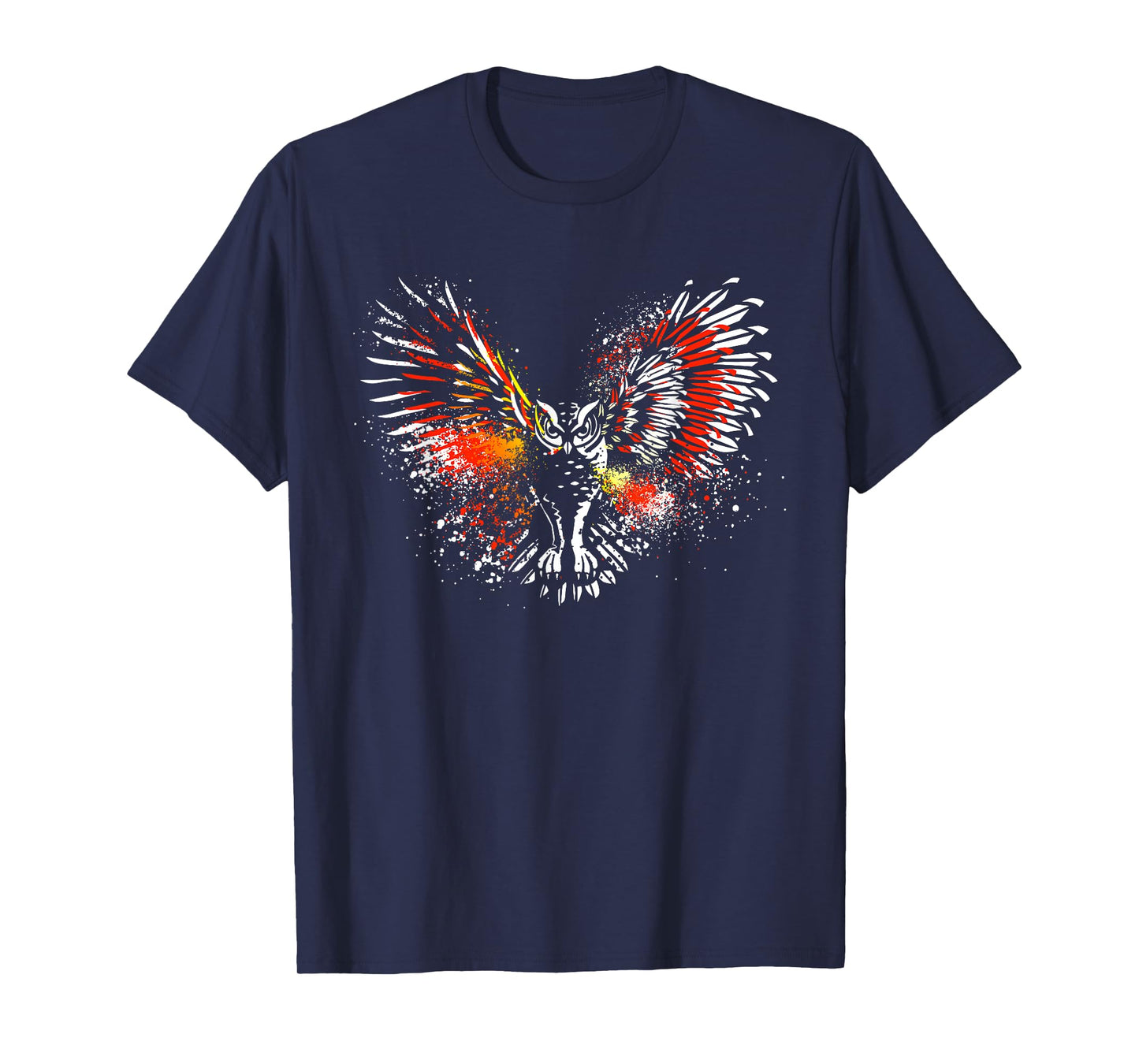 Owl | White Owl | Cute Owl | Red Owl | Night Owl Graphic T-Shirt