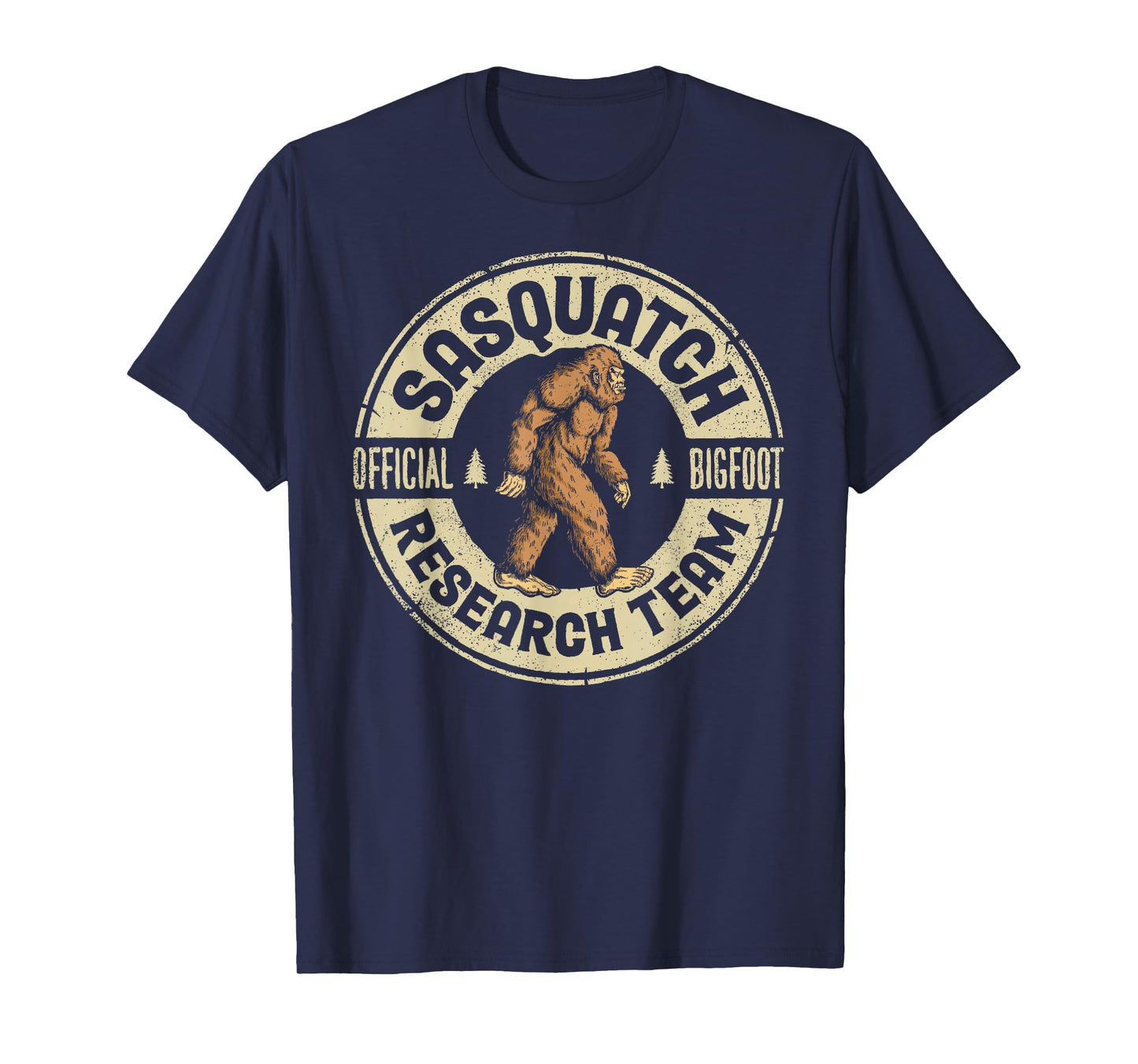 Bigfoot Research Team Retro Vintage Sasquatch Men Women T-Shirt