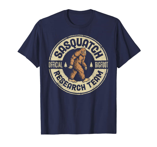 Bigfoot Research Team Retro Vintage Sasquatch Men Women T-Shirt