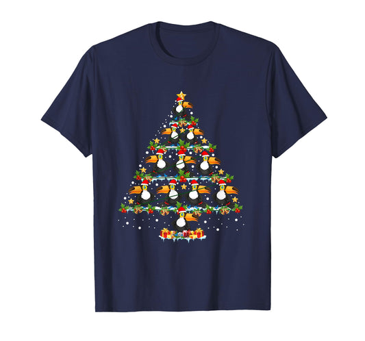 Toucan Bird Lover Xmas Tree Santa Hat Toucan Christmas Tree T-Shirt