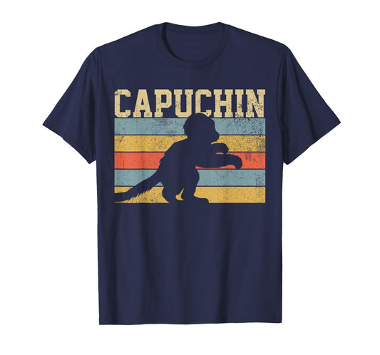 Capuchin Monkey Vintage Retro T-Shirt