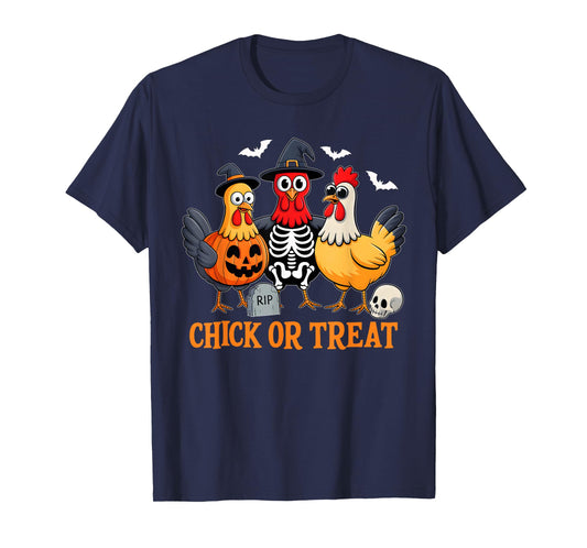 Chick Or Treat Funny Chicken Halloween Costume Chicken Lover T-Shirt
