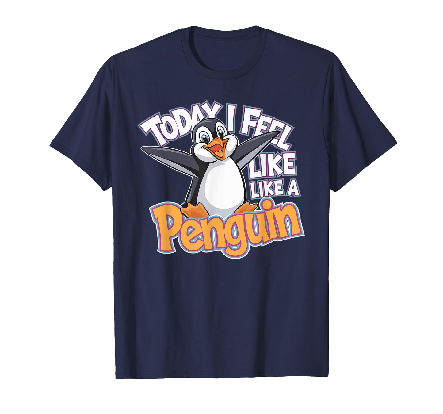 Childrens Today I feel like a Penguin Tshirt | Kids Penguin T-Shirt