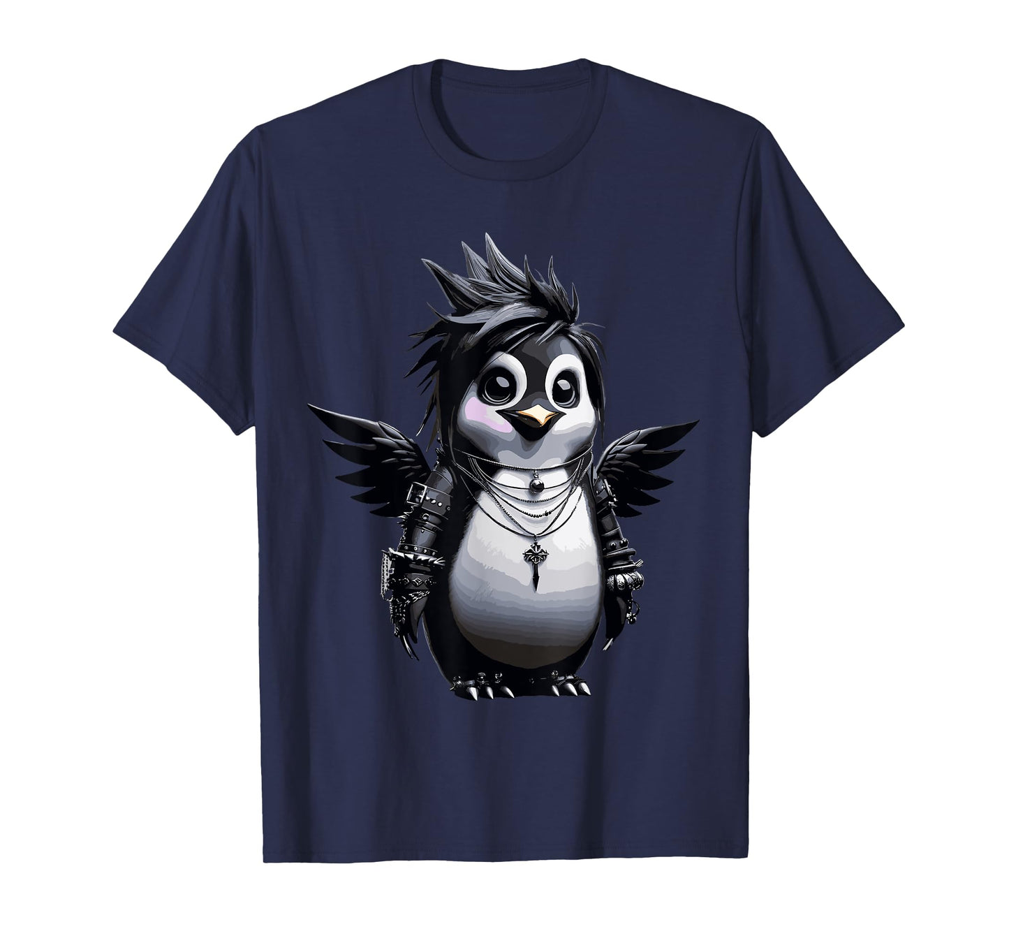 Cool Gothic Aesthetic Penguin Lover Grunge Goth Penguin T-Shirt