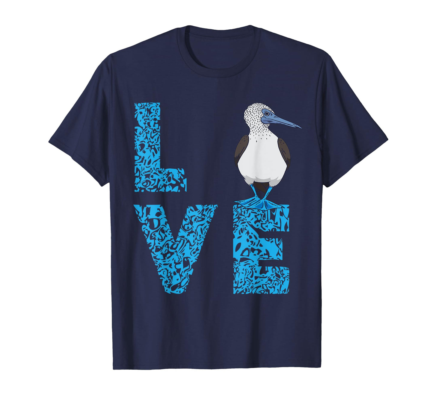 Blue Footed Booby Bird Love Blue Feet Bird Lover Sea Bird T-Shirt