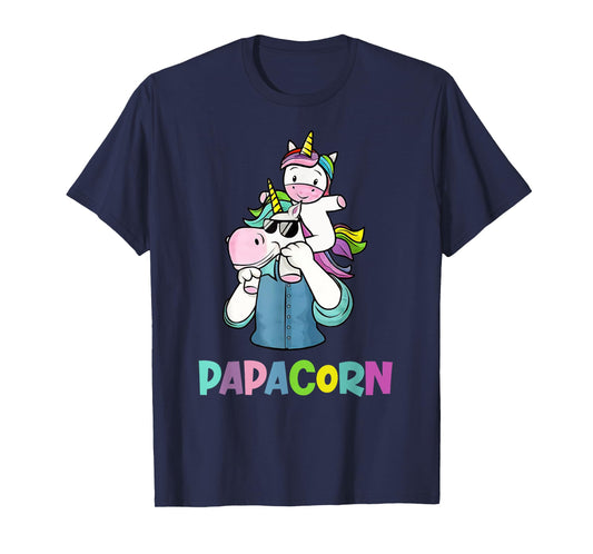 Papacorn Unicorn Father's Day Gift For Daddy T-Shirt