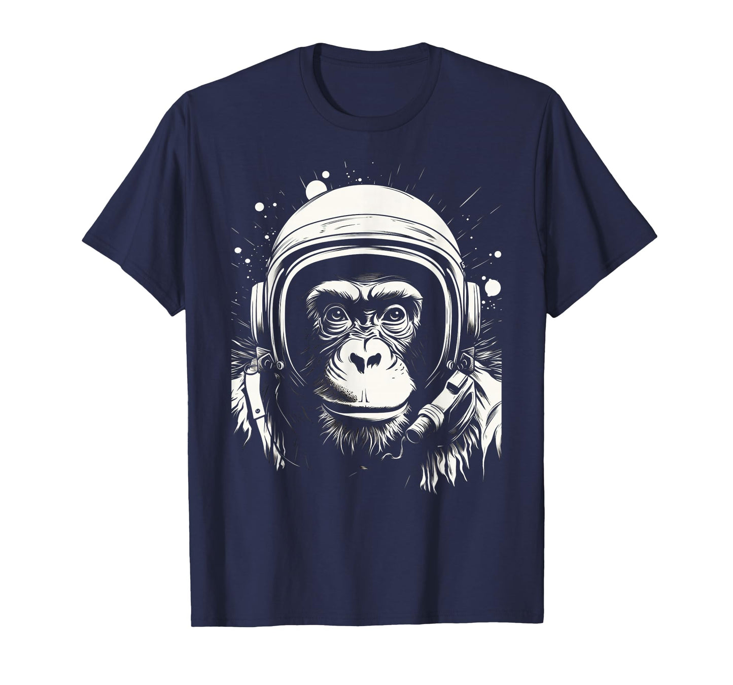 iconic monkey astronaut in astronautsuit in space T-Shirt