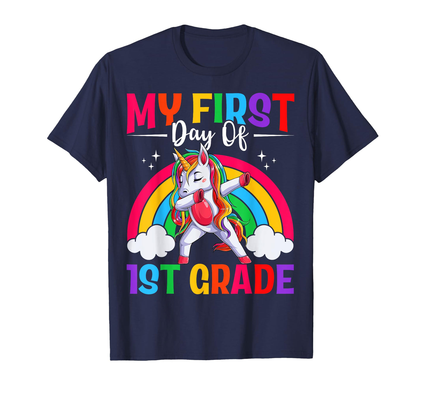 My First Day Of 1st Grade Unicorn First Grade Team Girls T-Shirt