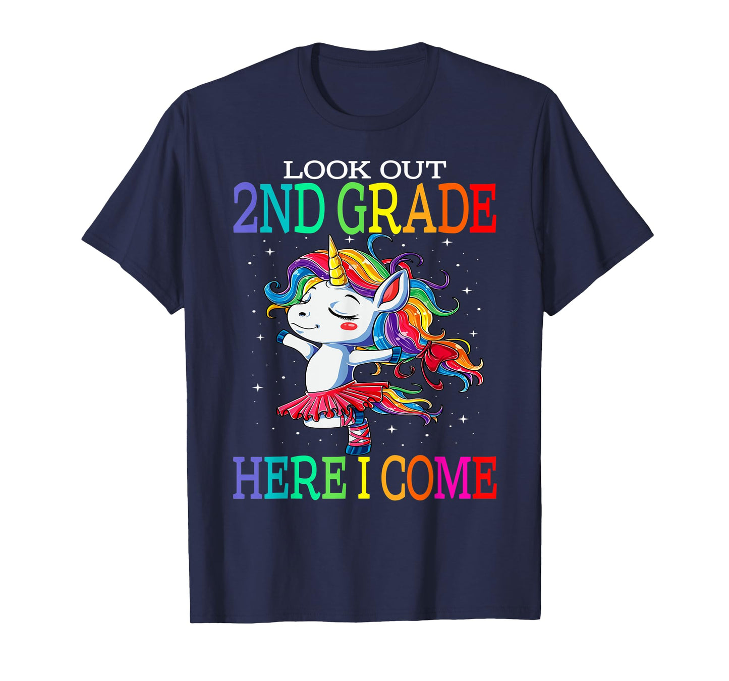 Kids Look Out 2nd Grade Here I Come Unicorn T-Shirt