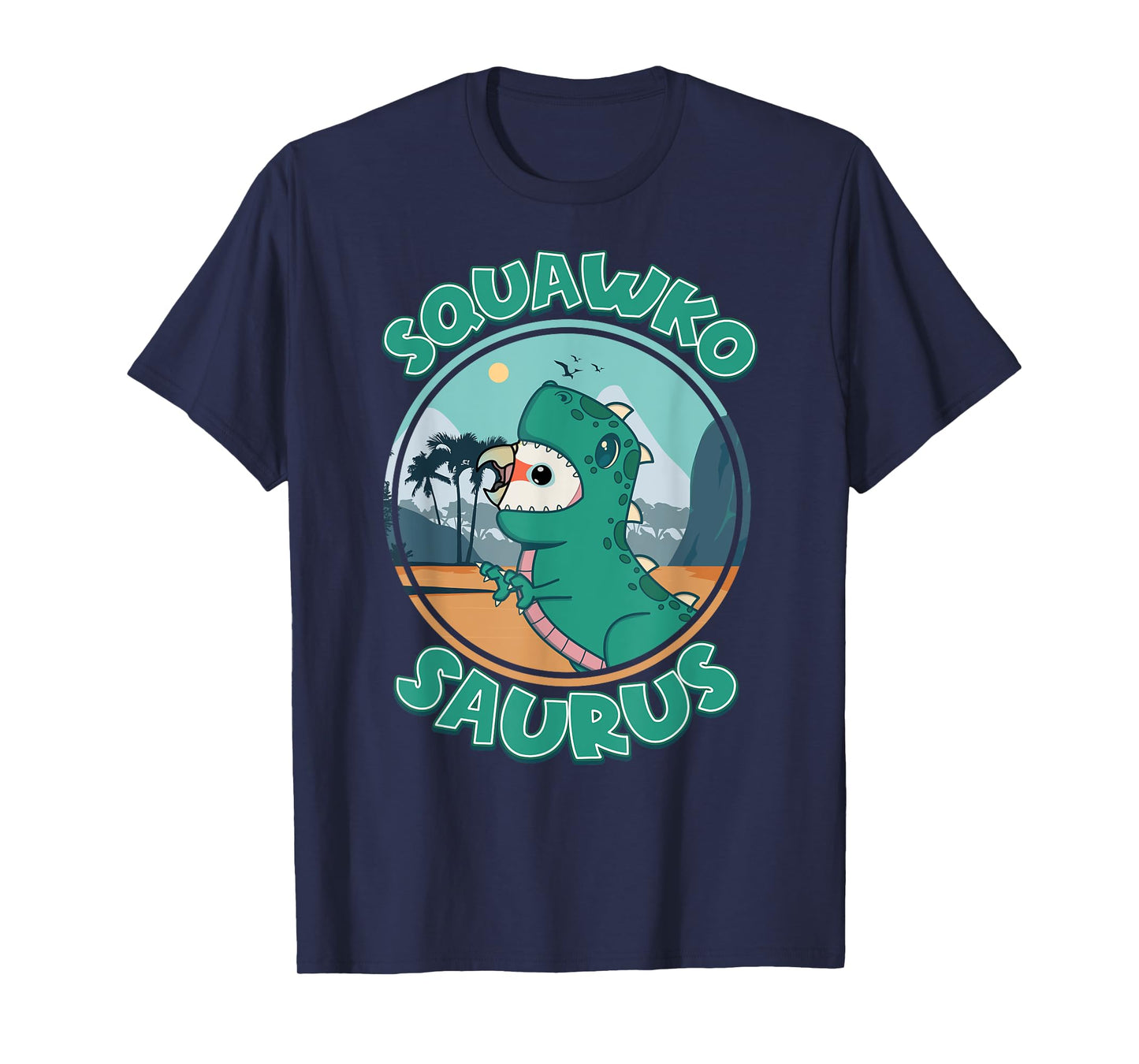 Squawkosaurus T Rex Parrot I Goffins Cockatoo T-Shirt