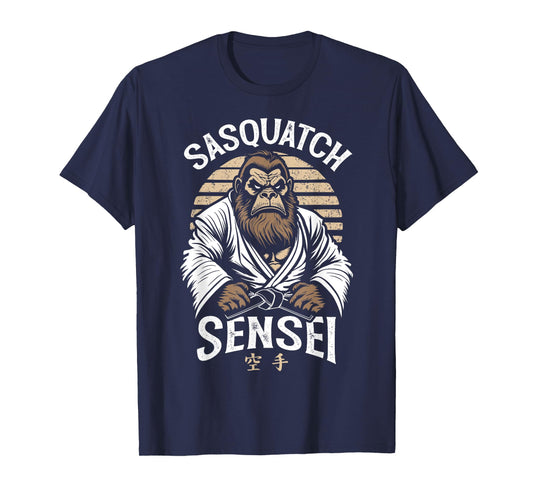 Karate Warrior Legend Sasquatch Sensei Bigfoot Martial Arts T-Shirt