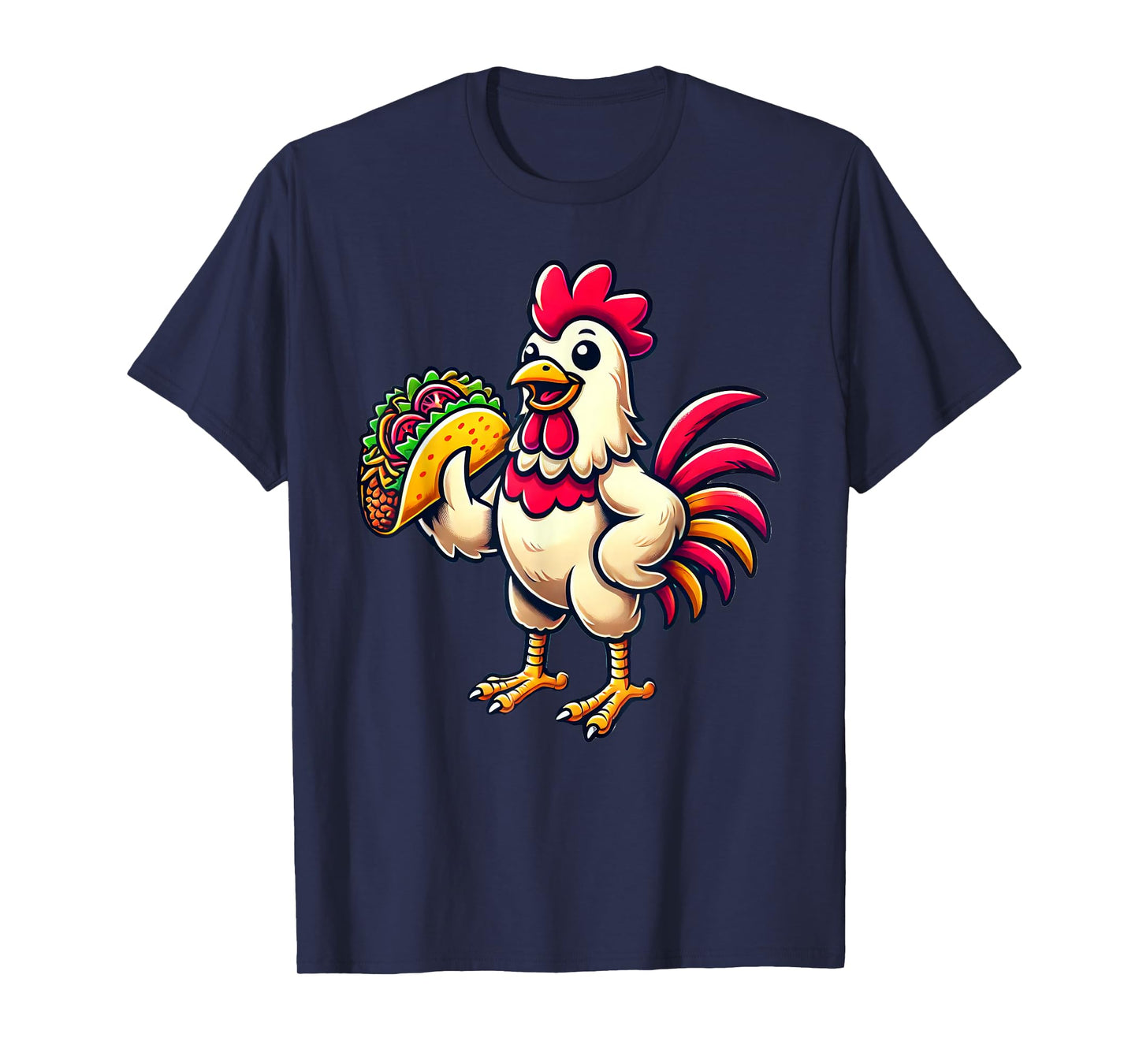 Chicken Eating Taco T-Shirt