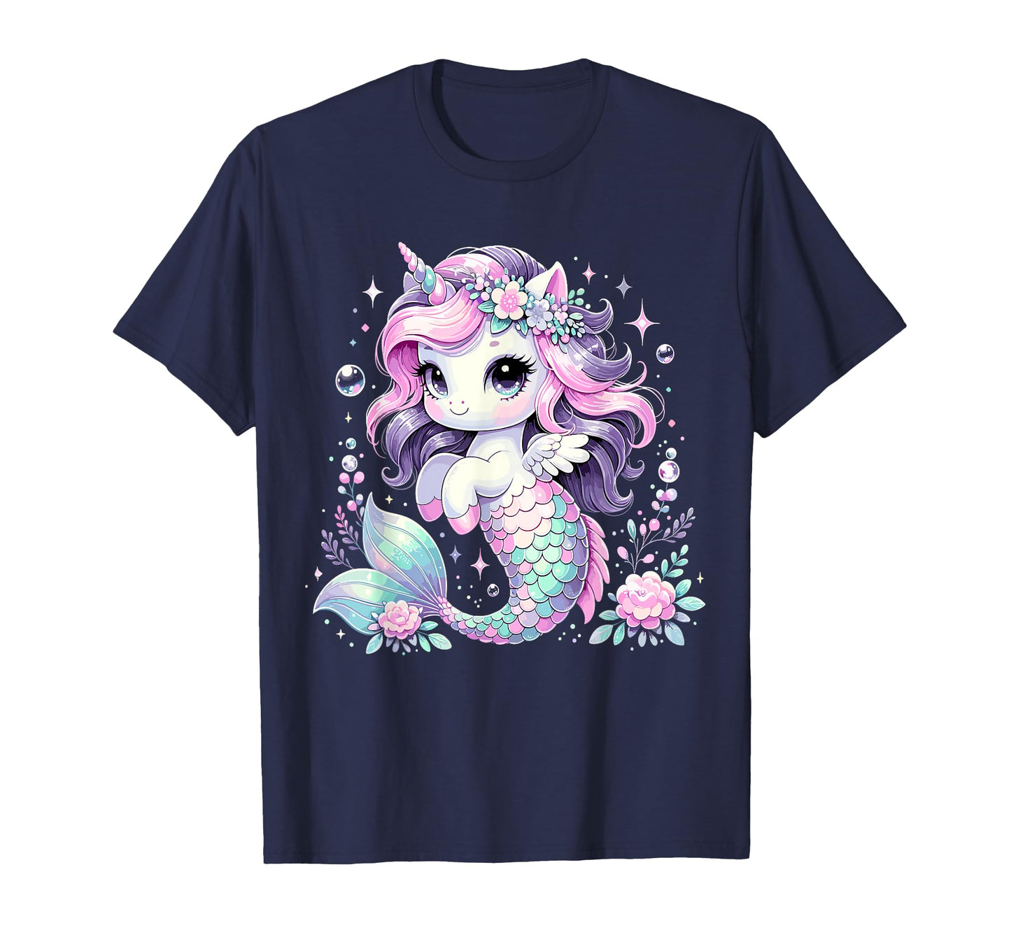 Unicorn Mermaid Birthday Party Mermicorn T-Shirt