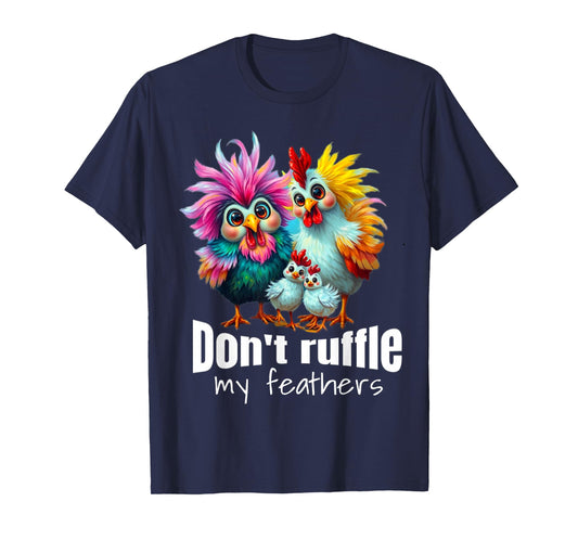 Funny Chicken Art Colorful T-Shirt Boys & Girls Gift T-Shirt