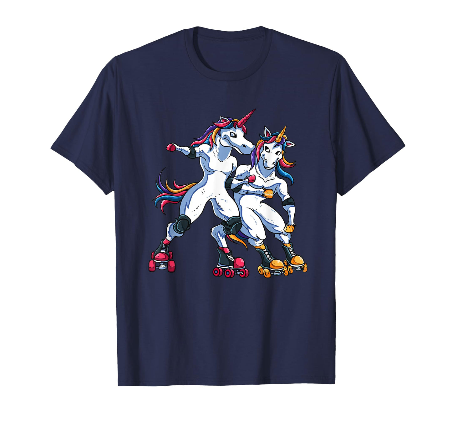 Magical Rainbow Unicorn Sports Roller Derby Player For Kids T-Shirt